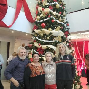 Natascha bestand auf ein Gruppenfoto