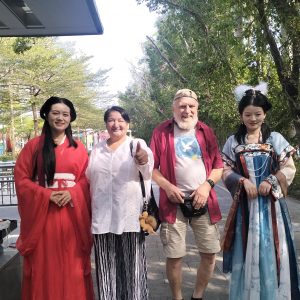 und sie haben uns den Weg zum Park gewiesen