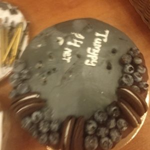 Torte mit Aufschrift