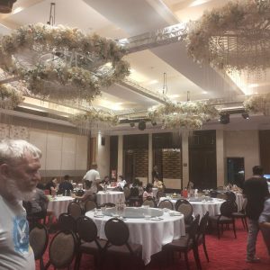 der Speisesaal der Gaststätte