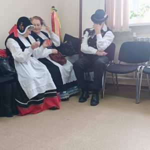 Künstlergarderobe unseres Chores