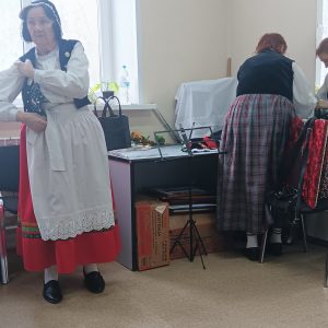 Künstlergarderobe unseres Chores